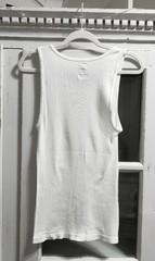polo ralph lauren wifebeater ribbed tank top a-shirt size medium white