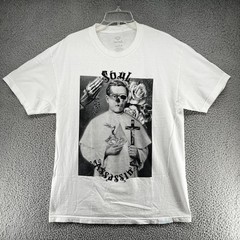 Diamond Supply Co Shirt Mens Large White Soul Assassins Graphic Tee Rare Art