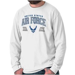 Athletic USAF Air Force American Official Long Sleeve Tshirt Tee for Adults
