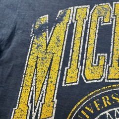 Vintage Best Michigan T-Shirt Single Stich 90s Retro USA Blue Mens Medium