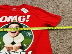 Buddy the Elf OMG Santa Red T Shirt Mens XL NWT