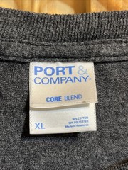 Little Rob’s Backhoe Port & Company Men’s XL Gray Tee Shirt Cotton Blend