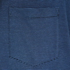 Perry Ellis Men’s Short-Sleeve Shirt XL Blue Black Striped Pocket NWT