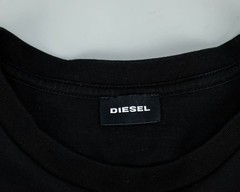 DIESEL Men BLACK SKULL SHORT SLEEVE T SHIRT Size M