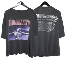 Soundgarden 1997 Jesus Christ Pose Australian Tour 2 sided Black T shirt NH28120