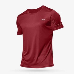 Men Short Sleeve White Tops Shirts Breathable Casual Soild t-Shirts Tee Man Quic