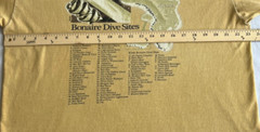 Bonaire NA Scuba Diver Tee Shirt 2008 Tan Uni-Sex Short Sleeve 100% Cotton