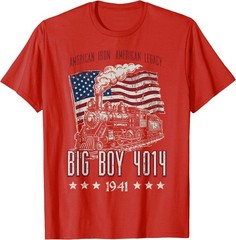 Big Boy 4014 American Steam Train Vintage Men Women T-Shirt