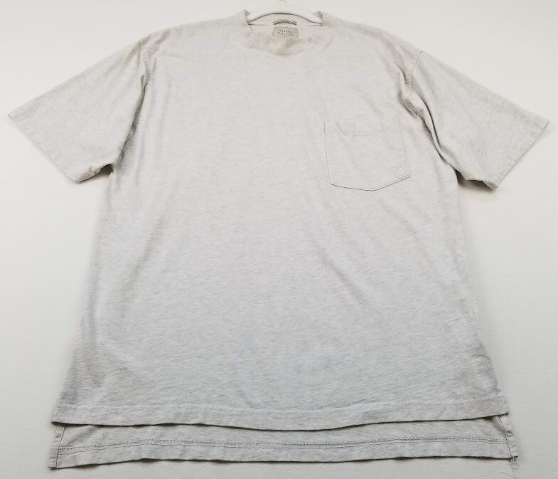 Haggar Ultimate T Shirt Men’s Large L Heather Gray Short Sleeves Pocket Stretch