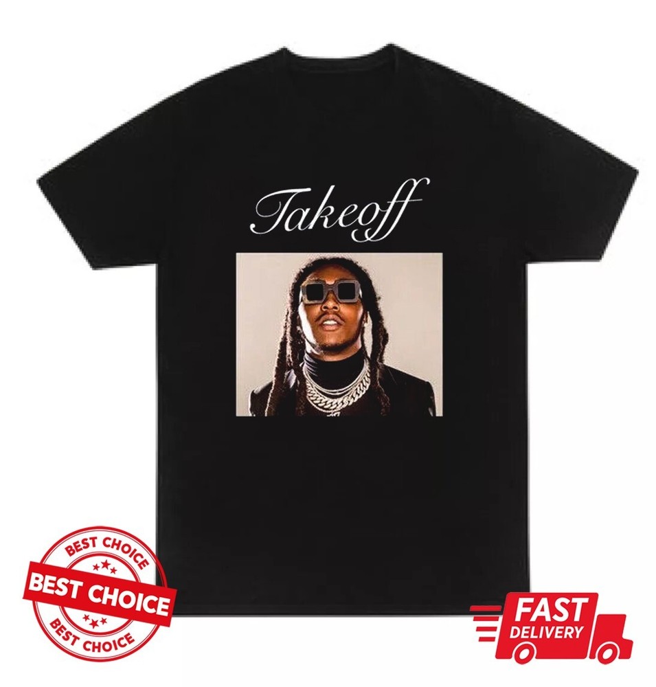 Takeoff of Migos Unisex Black T Shirt, Migos Unisex Black T-Shirt