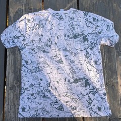 Vintage Artful Dodger Y2K All Over Print T-Shirt Rookery Pima Cotton Men’s L