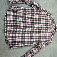Murano Shirt Men L Plaid Multicolor Linen Button Front Baird McNutt Casual