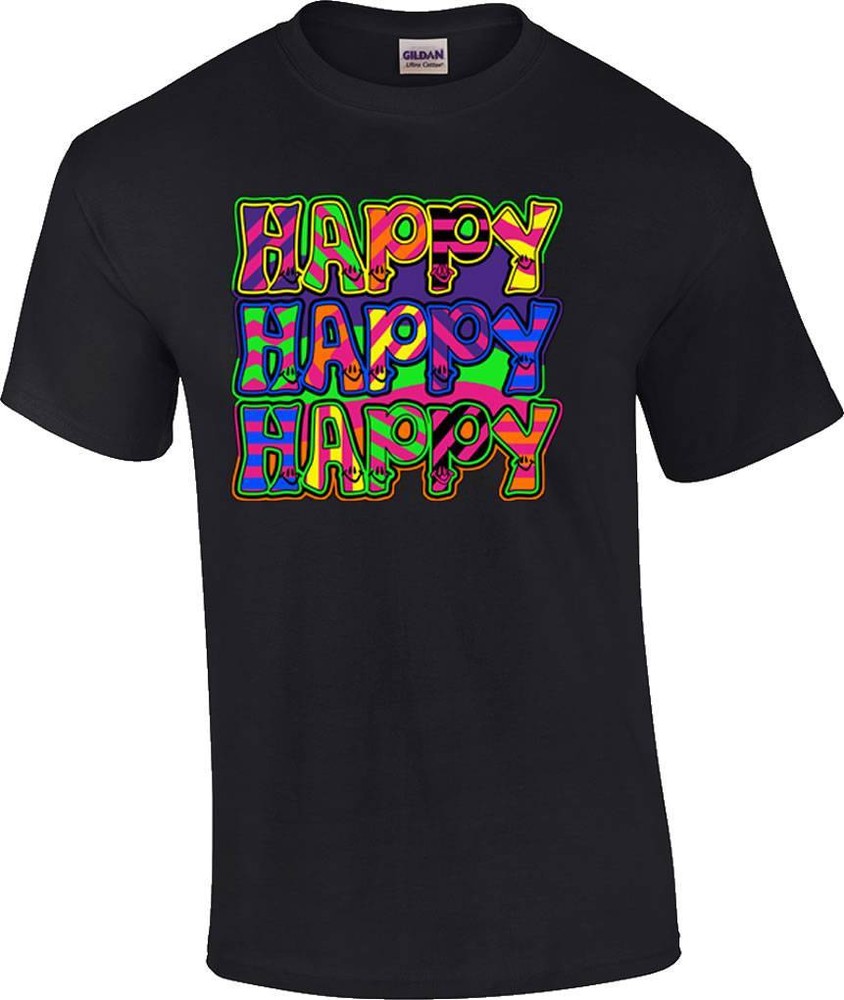 Funny Smiley Face Happy Happy Happy Inspirational T-Shirt