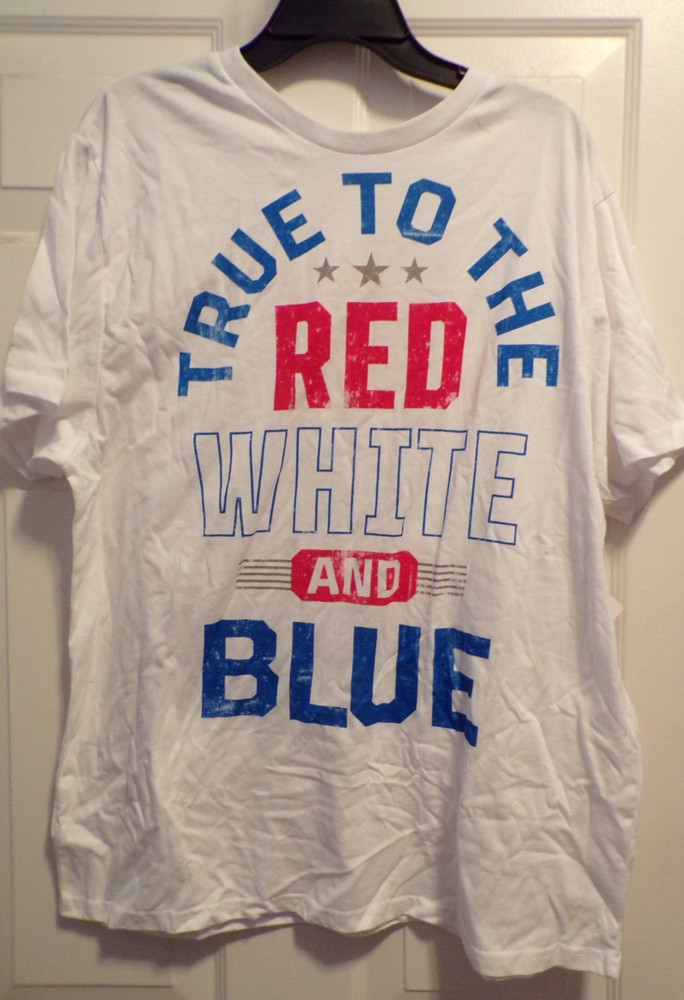True to the Red, White, & Blue Patriotic Tee ~Men’s Size XL (46-48)~NEW w/tags
