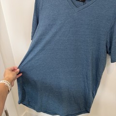 NEW Goodlife Shirt Men’s XL Blue Teal Short Sleeve V-Neck Comfort Heathered