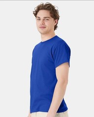 Hanes 5170 5XL EcoSmart Crewneck Short Sleeve Tee Pit to Pit 31″ Deep Royal