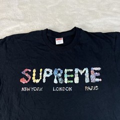 Supreme Shirt Mens Large Black Crystal Rock Tee Shirt