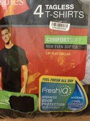 Hanes Mens FreshIQ ComfortSoft Tagless Assorted Colors 4 Pack Size Small NEW