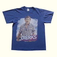 DIERKS BENTLEY VTG Y2K COUNTRY MUSIC TOUR FEEL THAT FIRE BLUE GRAPHIC T SHIRT M