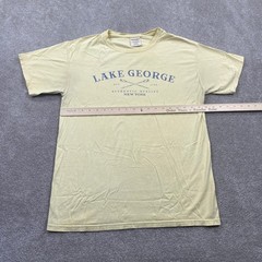 Lake George New York T-Shirt ComfortWash Short Sleeve Mens Medium Rowing