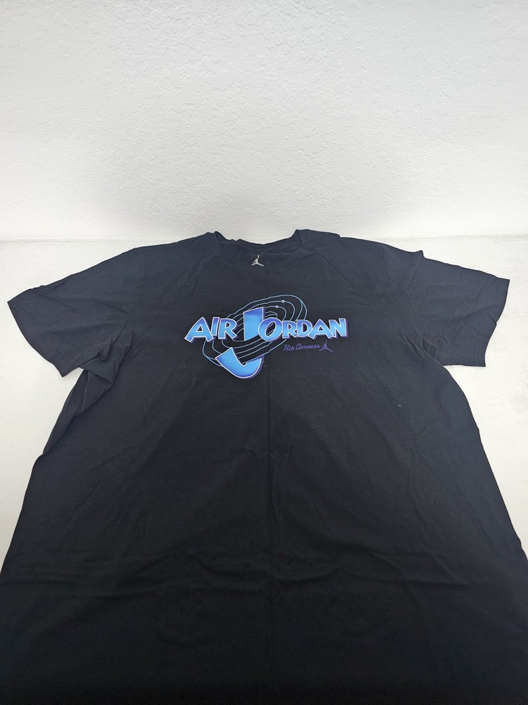 Air Jordan 11 Space Jam Mens 2XL Tshirt Black Blue Retro 1 2 3 4 5 6 7 8 9 10 11