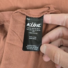 Kuhl Shirt Mens 3XL Orange Bravado Wildfibre Organic Cotton Outdoor Soft