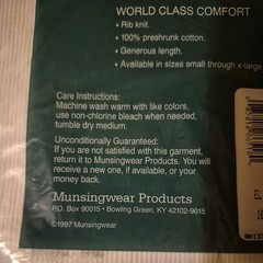 Vintage New Munsingwear Athletic Shirts 3pack Size L(42-44) 100% Combed Cotton