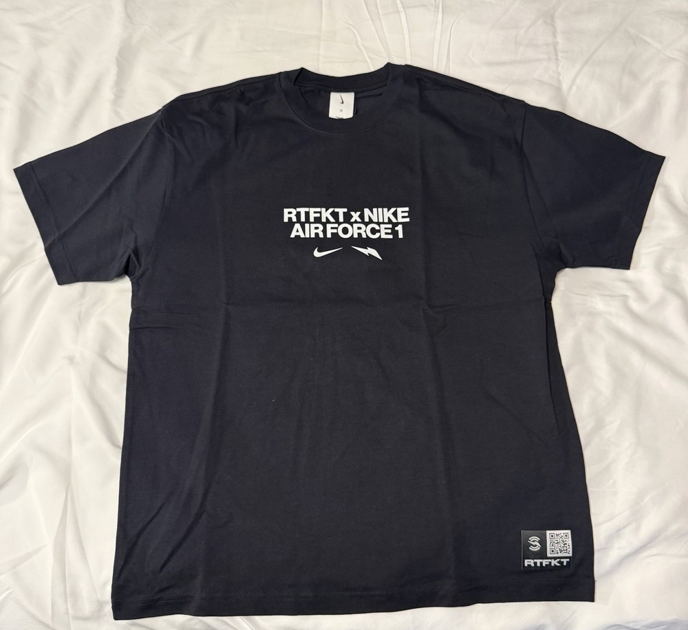 RTFKT x Nike Air Force 1 Forging Tee | Brand New | Black | size: Medium