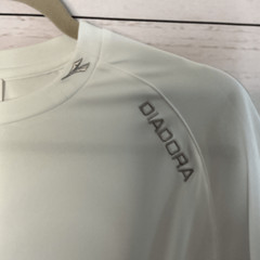 Diadora 10 Jersey Medium M Mens Sting Italy T-Shirt White Soccer Club Menscore