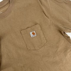 Carhartt K87 Workwear Pocket T-Shirt Mens XL Brown Original Fit Short Sleeve Tee