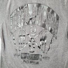 VINTAGE Metal Mulisha Men Shirt Medium Gray Logo Death Cheaters Y2K Tee