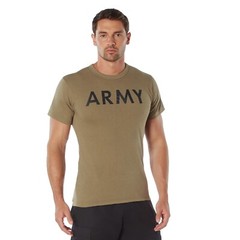 Rothco Men’s AR 670-1 Coyote Brown ARMY Physical Training T-Shirt