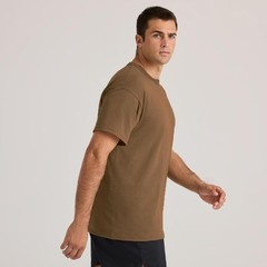 Soffe Men’s 3 Pack USA Poly/Cotton Military Tee, Black, Large