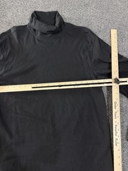L.L. Bean Shirt Mens LT Black Long Sleeve Turtleneck Tee Cotton Thermal Big Tall