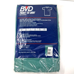BVD Vintage Heavyweight Pocket T Shirt Green L Made In USA