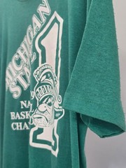 Vintage 1979 Michigan State University NCAA Nation Basketball Champ T Shirt Sz M