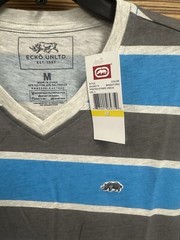 ECKO Unltd. Vintage Men’s Stripe V-Neck T-Shirt ( 3 Pieces / One Price ) Medium