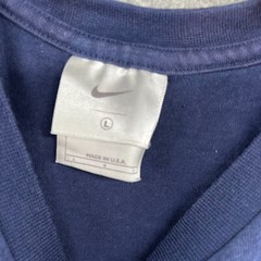 Vintage Nike Shirt Mens Large 90s Blue Pullover HipHop Center Swoosh Streetwear