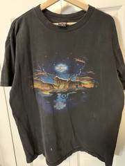 Rare Harley Davidson Mens Sz XL FAIRBANKS ALASKA OUTPOST Wolf DOUBLE SIDED