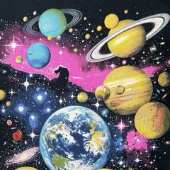 Vtg Palomar Observatory T-shirt Mens XL Black Astronomy Galaxy Space Earth Y2K