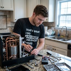 Mens Thats What I Do I Fix Stuff and Know Things T Shirt Funny Do It Yourself