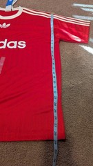 Men’s Adidas 3 stripes Adicolor Trefoil Poly Red L New