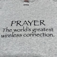 Vintage Jesus T Shirt “The World’s Greatest Wireless Connection” Size Medium