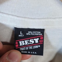 Vintage Fruit Of The Loom Maths Graphic 90s USA Single Stitch T Shirt Mens Large