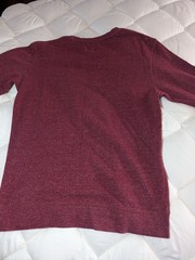 Quiksilver Men’s Medium Marled Burgundy Pullover Sweatshirt Long Sleeve Pocket