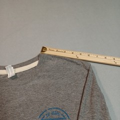 LAT Apparel Oso Orange Beach Alabama Fishing Graphic Long Sleeve Tee Gray Small