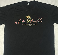 Andrea Bocelli Winter Tour 2023 USA T Shirt Size L