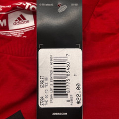 Adidas The Go-To Tee Red Cities & Plain 3 Striped Logo Graphic T-Shirt adults