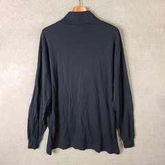 Dickies Shirt Mens 2XLT Black Turtle Neck Long Sleeve Cotton Blend Workwear Top