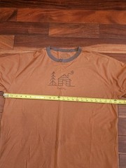 Good Karma Life Is Good SIMPLIFY Ringer T-Shirt 100% Organic Cotton Log Cabin XL